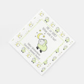 Groene Lam Met Maan En Sterren Gender Reveal Party Servet (Hoek)