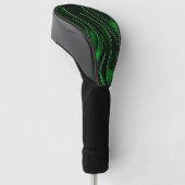 Groene lammeren golfheadcover (Schuin)