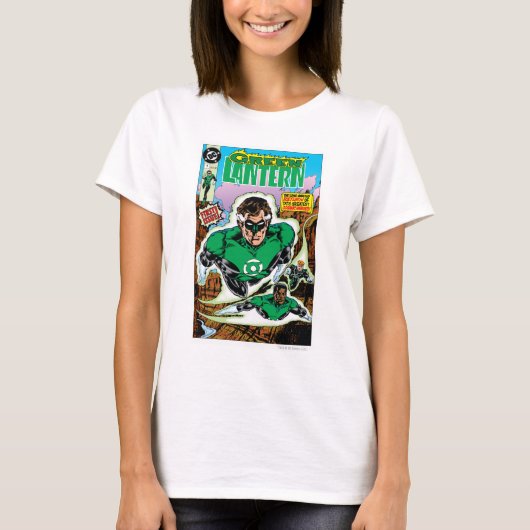 Groene lampions vliegen t-shirt (Voorkant)