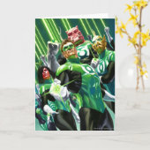 Groene lampjes kaart (Gele Bloem)