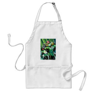 Groene lampjes standaard schort