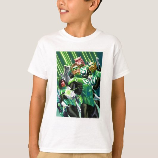 Groene lampjes t-shirt (Voorkant)