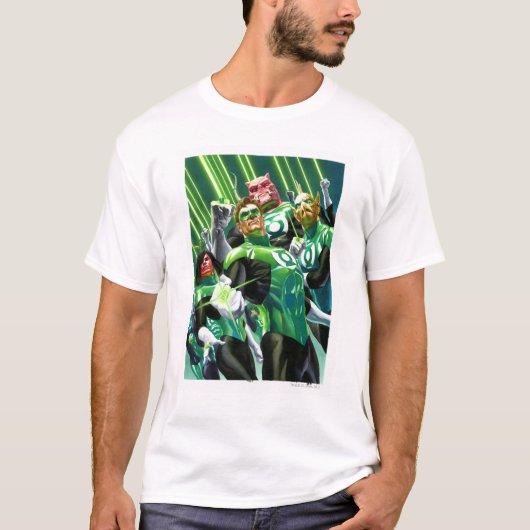 Groene lampjes t-shirt (Voorkant)