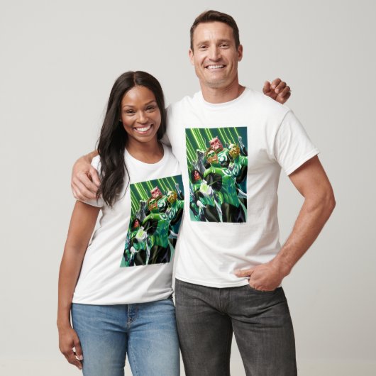 Groene lampjes t-shirt (Unisex)