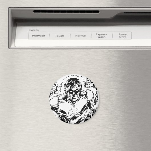 Groene lampjes vliegen, zwart en wit magneet (Insitu (Vaatwasser))