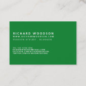 Groene landbouwWoodlot Farmer minimalist Visitekaartje (Achterkant)