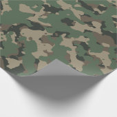 Groene landCamo Pattern Cadeaupapier (Hoek)