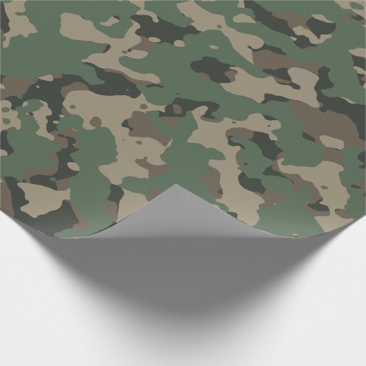 Groene landCamo Pattern Cadeaupapier (Hoek)