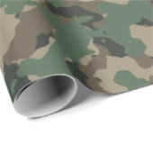 Groene landCamo Pattern Cadeaupapier (Rol Hoek)