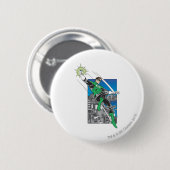 Groene Landen in de stad Ronde Button 5,7 Cm (Voorkant /achterkant)