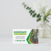 Groene Landscaping Maaien Grasonderhoudswerf Visitekaartje (Staand voorkant)