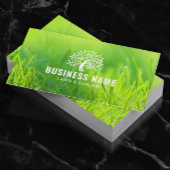 Groene landschapsarchitectuur met Logo in teelten Visitekaartje