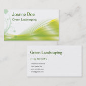 Groene landschapskaart visitekaartje (Voorkant / Achterkant)