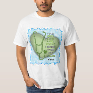 Groene langdurige zorgverzekering t-shirt