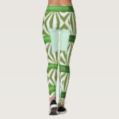 groene lange leggings (Achterkant)
