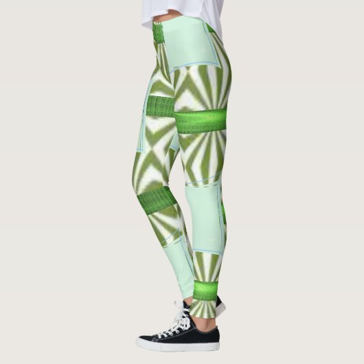 groene lange leggings (Links)