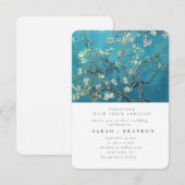 Groene Lanscape Oud schilderbruiloft Kaart (Voorkant / Achterkant)