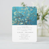 Groene Lanscape Oud schilderbruiloft Kaart (Staand voorkant)