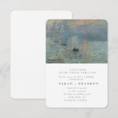 Groene Lanscape Oud schilderbruiloft Kaart (Voorkant / Achterkant)