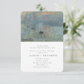 Groene Lanscape Oud schilderbruiloft Kaart (Staand voorkant)