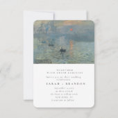 Groene Lanscape Oud schilderbruiloft Kaart (Voorkant)