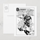 Groene Lantaarn - Action Comic Hoesje, Black en Wh Briefkaart (Voorkant / Achterkant)