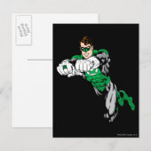 Groene Lantaarn - beide armen vooruit Briefkaart (Voorkant / Achterkant)