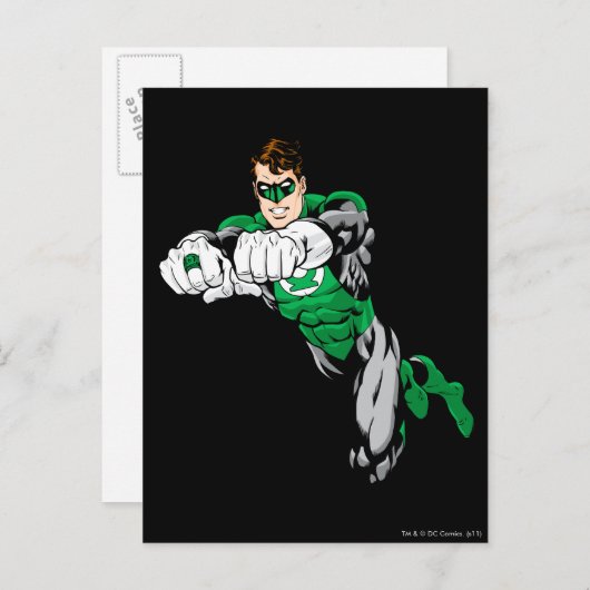 Groene Lantaarn - beide armen vooruit Briefkaart (Voorkant / Achterkant)