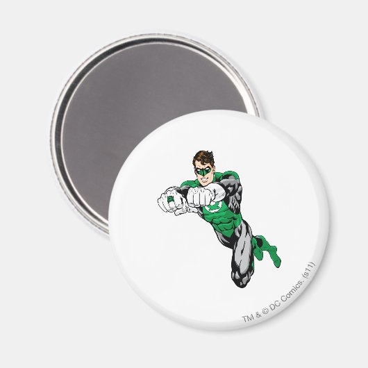 Groene Lantaarn - beide armen vooruit Magneet (Voorkant / Achterkant)