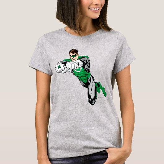 Groene Lantaarn - beide armen vooruit T-shirt (Voorkant)