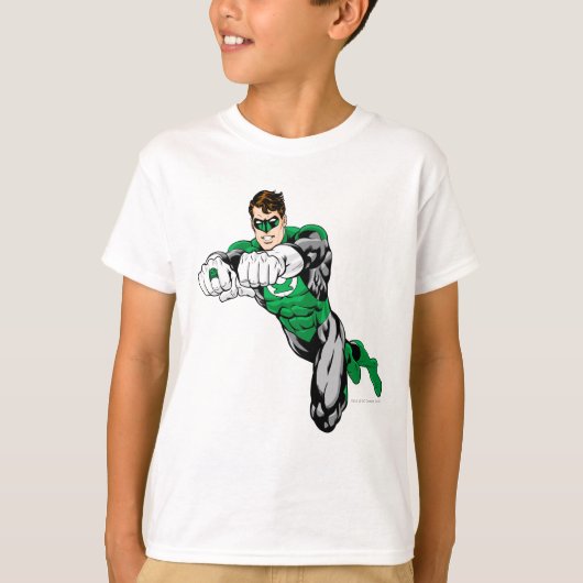 Groene Lantaarn - beide armen vooruit T-shirt (Voorkant)
