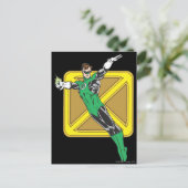 Groene Lantaarn breidt armen uit Briefkaart (Staand voorkant)