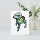 Groene lantaarn - Comic, Arm Raise Briefkaart (Staand voorkant)