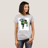 Groene lantaarn - Comic, Arm Raise T-shirt (Voorkant volledig)