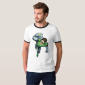 Groene lantaarn - Comic, Arm Raise T-shirt (Voorkant volledig)