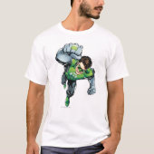 Groene lantaarn - Comic, Arm Raise T-shirt (Voorkant)
