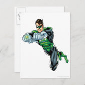 Groene Lantaarn - Comic, beide armen vooruit Briefkaart (Voorkant / Achterkant)