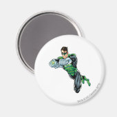 Groene Lantaarn - Comic, beide armen vooruit Magneet (Voorkant / Achterkant)