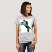 Groene Lantaarn - Comic, beide armen vooruit T-shirt (Voorkant volledig)