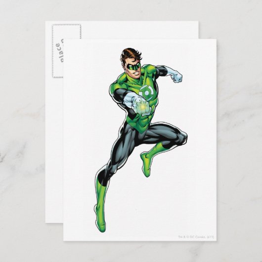 Groene Lantaarn - Comic, Jumping Briefkaart (Voorkant / Achterkant)
