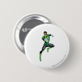 Groene Lantaarn - Comic, Jumping Ronde Button 5,7 Cm (Voorkant /achterkant)