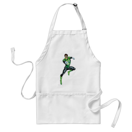 Groene Lantaarn - Comic, Jumping Standaard Schort (Voorkant)