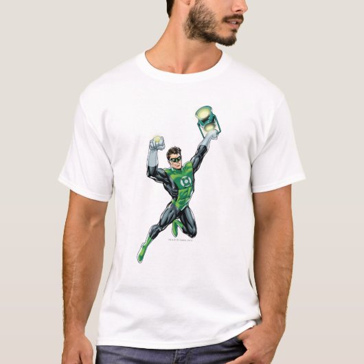 Groene Lantaarn - Comic, met lantaarn T-shirt (Voorkant)