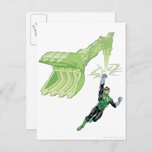 Groene Lantaarn - Comic, met machine Briefkaart (Voorkant / Achterkant)