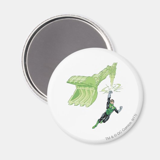 Groene Lantaarn - Comic, met machine Magneet (Voorkant / Achterkant)
