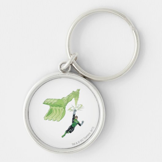 Groene Lantaarn - Comic, met machine Sleutelhanger (Voorkant)