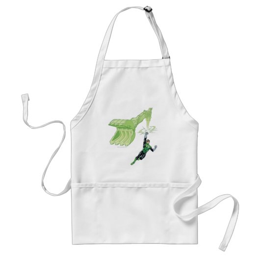 Groene Lantaarn - Comic, met machine Standaard Schort (Voorkant)