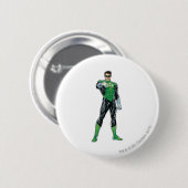 Groene lantaarn - Comic, Permanent Ronde Button 5,7 Cm (Voorkant /achterkant)