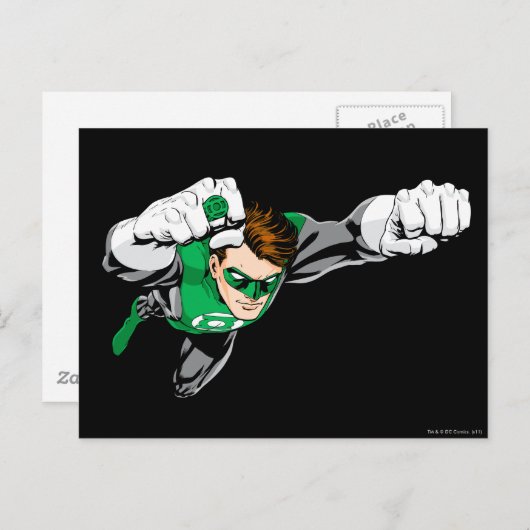 Groene lantaarn - Comic, vliegrecht Briefkaart (Voorkant / Achterkant)