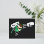 Groene lantaarn - Comic, vliegrecht Briefkaart (Staand voorkant)